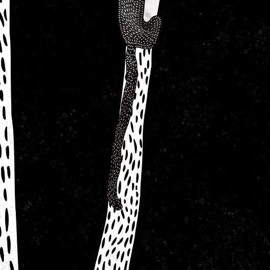 18 White-headed Tamarins – High-quality paper print. (Frame not included)